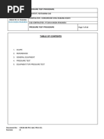 Sop Pressure Test