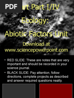 Ecology Abiotic Factors Unit Powerpoint Part I/IV For Educators - Download Powerpoint and Unit at Www. Science Powerpoint