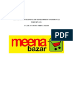 The Impact of Training and Development On Employee Perfornace: A Case Study On Meena Bazar