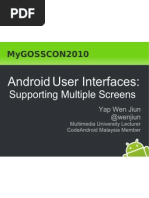 Android Multiple Screen