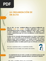 La Organización de Un Acto