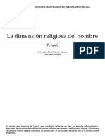 TEMA 02 - La Dimensión Religiosa Del Hombre