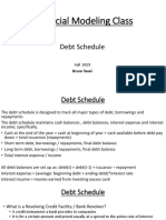 Fin Model Class5 Debt Schedule Slides