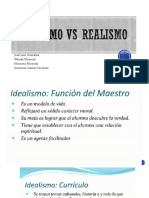 Idealismo Vs Realismo