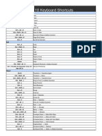 Adobe Illustrator 10 Keyboard Shortcuts