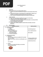 Lesson Plan Science IV