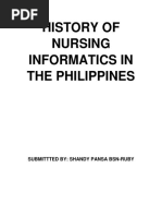 History of Nursing Informatics in The Philippines