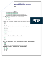 AutoCAD Questions