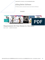 Requirements 101 - User Stories vs. Use Cases - Building Better Software PDF