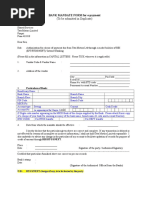 Bank Mandate Form