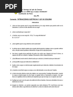 Problemas de Electrostática