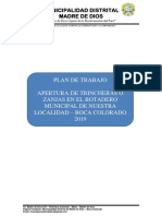 Plan de Trabajo - Botadero