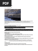 Absolute Dating and Relative Dating, and Stratification, Geologic Time Scale