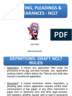 NCLT DraftingPleadingAppearances