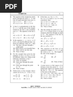 Straight Lines Qns