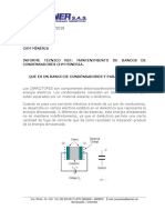 Informe Mantenimiento de Bancos de Condensadores CHM