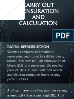 Carry Out Mensuration and Calculation