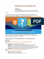 Top 40 C Programming Interview Questions and Answers