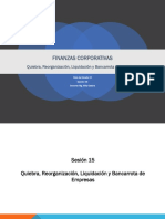 Sesion 15 Quiebra de Empresas, Reorganizacion de Empresas Liquidacion y Bancarrota