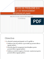 m1 - 5 Stabilirea Listei de Probleme Si A Planului de Management Interdisciplinar Si Protocolul de Monitorizare Continua 2018