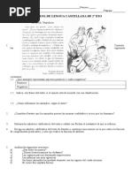 Examen Lengua Castellana 2º ESO