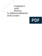 Abhinavagupta's Comments On Aesthetics in Abhinavabhāratī and Locana - 30 Pag-Sample