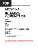 Pensul Medicina Integral Comunitaria