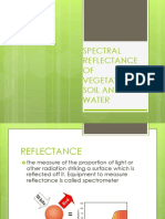 Spectral Reflectance of Vegetation, Soil and Water