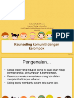 Minggu 4 - Kaunseling Komuniti Dengan Kelompok