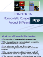 Monopolistic Competition and Product Differentiation