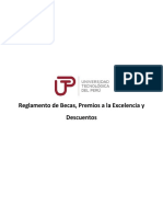 Reglamento de Becas, Premios A La Excelencia y Descuentos PDF