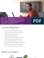 Project Accounting Basic Microsoft Dynamics 