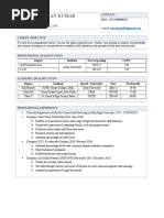 Harshvardhan Kumar CV PDF