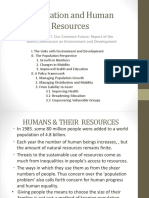 Population and Human Resources