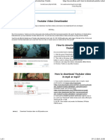 YouTube Video History PDF