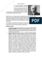 ÉMILE DURKHEIM (Ecología)