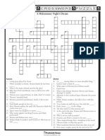 A Midsummer Nights Dream Crossword