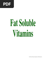 Fat Soluble Vitamins