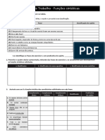 Ficha de Trabalho - Funções Sintáticas PDF