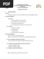 Esquema de Proyecto de Tesis