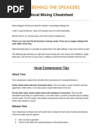 Vocal Mixing Cheatsheet PDF