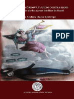 Asesinato de Cordova y Juicio Contra Hand. Dos Cartas Ineditas de Rupert Hand. Mario A. Llano. 2019