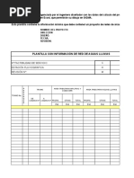 Plantilla de Lluvias