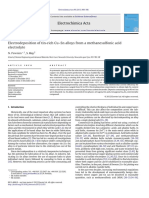 Electrodeposition Tin SN Cu PDF