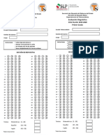 Hoja de Respuesta Del Alumno 1° PDF