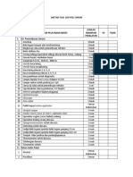 Daftar Tilik Persyaratan Peralatan Poskesmas