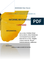 Informe Matematica Iii Unidad I