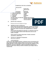 Informe Psicologico Test de La Familia