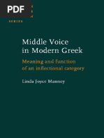 (L. J. Manney) Middle Voice in Modern Greek (Libro) PDF