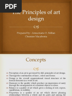 The Principles of Art Design Report